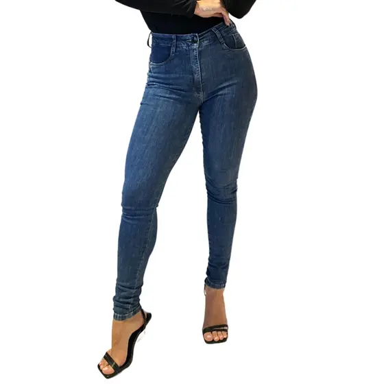 Calça Skinny Divas Jeans Feminina Alta Lycra Modeladora