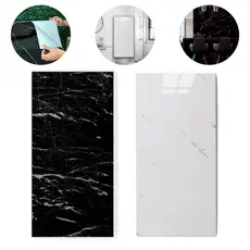 Kit 12 Placa Mármore Adesivo 3d Parede Lavável Porcelanato Auto Colante