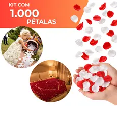 1000 Pétalas De Rosas Artificiais Branca ou Vermelha Casamento Festas Noivas Decoração Kit Romântico 500 Pétalas