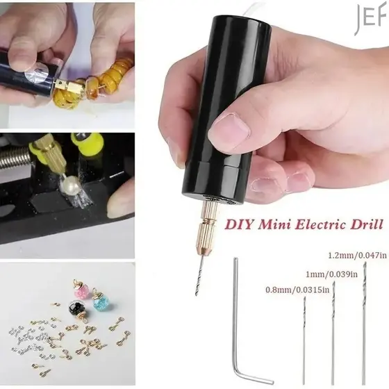 Mini Broca Elétrica Manual De 5V Com Rotativa Portátil Alimentada Por USB De Torção Utilizada Para Jóias De Resina