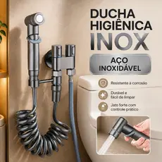 Ducha Aço inoxidável higiênica banheiro Duas Saídas De 1/2 Mm Com Registro Conjunto De Pulverizador
