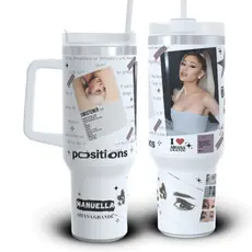 Copo Térmico Personalizado Com NOME Ariana Grande 1200ml Garrafa térmica Personalizada Com Nome Ariana Grande 1200ml