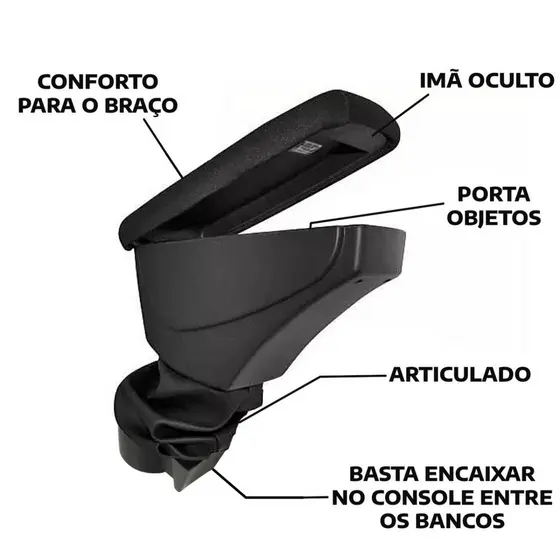 Apoio De Braço Central Fiat Argo Cronos Strada Encosto