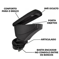 Apoio De Braço Central Fiat Argo Cronos Strada Encosto