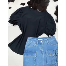 CLB FASHION  blusa de manga princesa moda feminina
