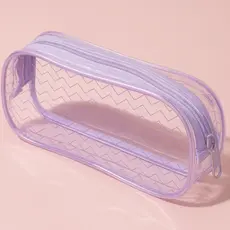 ESTOJO TRANSPARENTE - 1 ZIPER