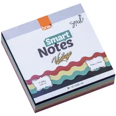 BLOCO SMART NOTES CUBE 76X76MM - VINTAGE -200FLS - 1CUBO
