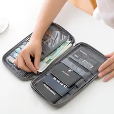 Carteira Case Porta Passaporte Bolsa Cartão Id Viajem Alta qualidade