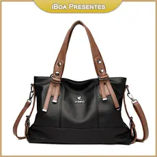 Bolsa De Couro De Ombro Grande Capacidade Feminina Novo