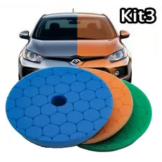 Kit 3 Boina De Polimento 5 Polegadas Boinas Para Polimento Estética Automotiva Automotivo