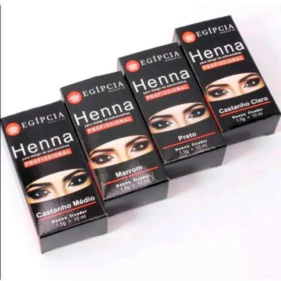 Henna Sobrancelhas Egípcia Alto Rendimento E Fixação Rena