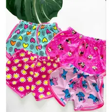 KIT 3 short verão infantil ESTAMPA E CORES SORTIDAS