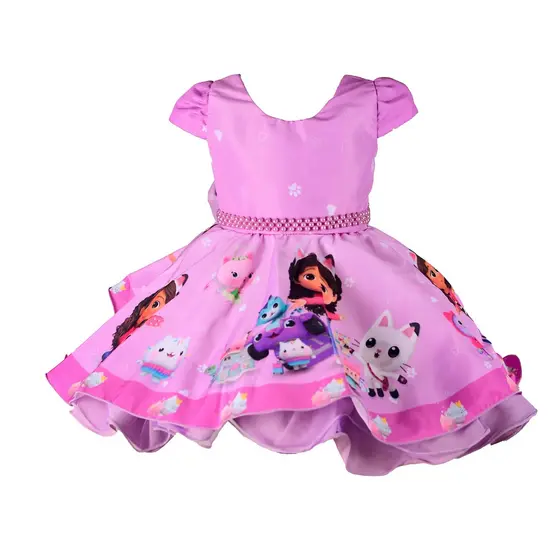 Vestido Infantil Casa Magica Da Gaby Gabby Luxo Aniversario