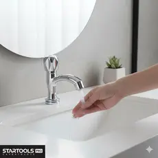 Torneira Cromada Para Lavatório Mesa Bica Móvel Banheiro Cozinha Metalizada Acabamento Cromado Inox