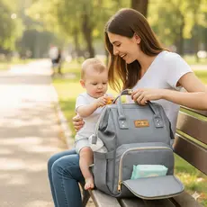 Bolsa Mochila Maternidade Multifuncional Reforçada Bebe Unik