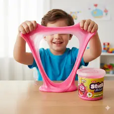 Slime Geleca Metallic ou Glitter ou Neon 130g – Colorido e Perfumado | Macio Não Gruda