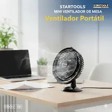 Mini Ventilador de Mesa USB Silencioso Premium Portátil Eficiente calor verão Startools 2w