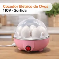Cozedor de Ovos Elétrico Portátil Cozinha à Vapor 110V Cor Sortida 7 ovos
