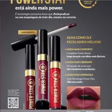 Batom Power Stay Avon Original | Longa Duração 16h | Matte Intenso e Confortável