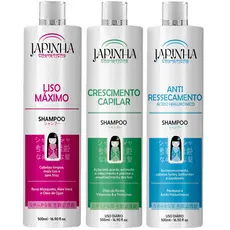 Kit Shampoo "Poder Triplo: Transforme seus Cabelos com a Combinação Perfeita de Shampoos!"