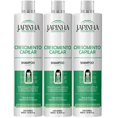 Kit 3 Shampoo Fios Mais Fortes, Queda Menos + Crescimento Capilar