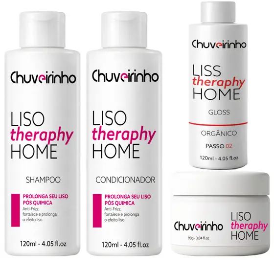 Progressiva Chuveirinho Sem Formol + Kit Pré e Pós-Química  - Liso Prolongado e Brilho Intenso