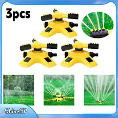 3 Peças Automático Irrigador Jardim Giratório 360 ° Com 2 Modos Sprinkler Alta Qualidade