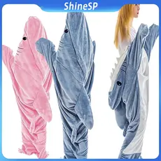 Pijama Saco De Dormir Tubarão Desenho Animado Cobertor unissex  Alta qualidade