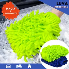 Luva de Microfibra para Limpeza de Carros, Móveis e Outras Superfícies - Multiuso - Mazzal
