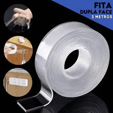 Fita Dupla Face Extra Forte Transparente Auto Colante - Mazzal