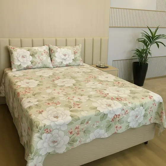 Jogo de Cama Sensação 3 Peças, Toque de algodão 150 fios