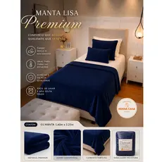 Manta Premium Solteiro Box 1,60 x 2,25 Lisa