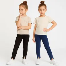 Calça Legging Canelada Infantil Menina Tam. 2 ao 8