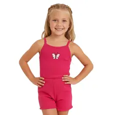 Conjunto Infantil Feminino Menina Regata e Short Canelado Verão Confortável e Estiloso