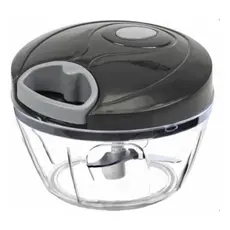Kit 2 Processador triturador de alho alimentos manual 3 lâminas 500ml