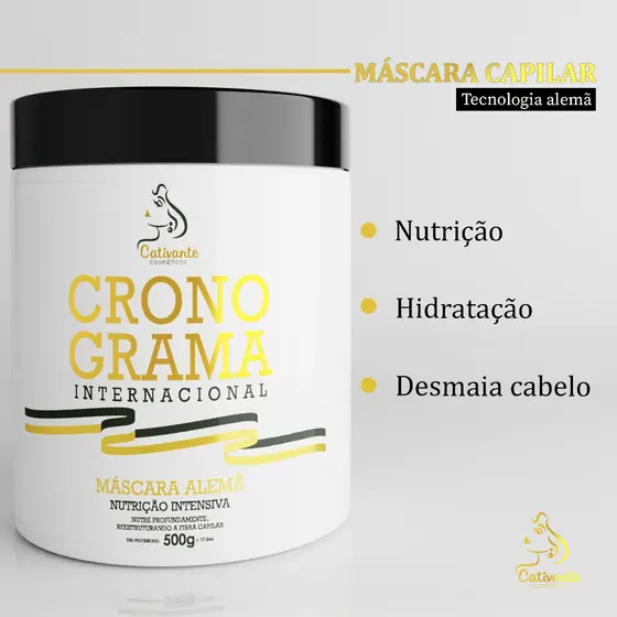 Máscara De Nutrição Capilar Hidratação De Cabelo Reconstrução