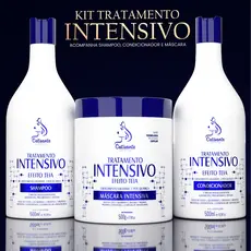 Kit Tratamento Capilar Intensivo Reparador De Cabelo Hidratação e Nutrição