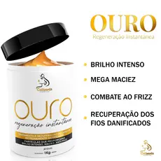 Máscara De Hidratação Ouro Desmaia Cabelo Nutrição Capilar Xo Frizz