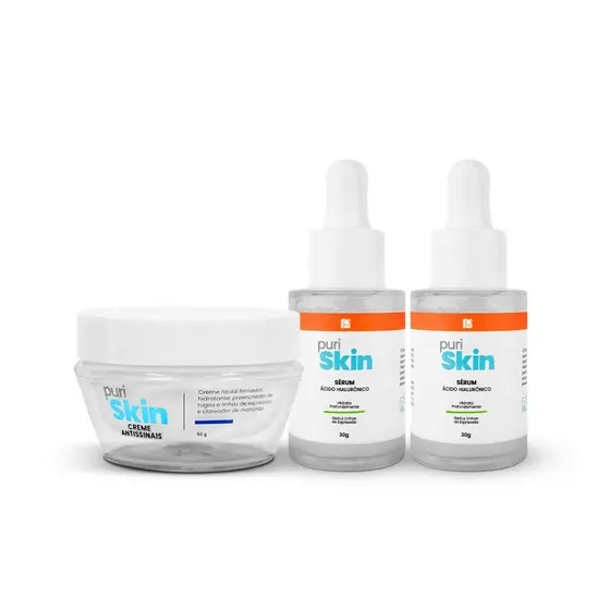 1 Creme Antissinais + 2 Sérum PuriSkin