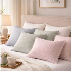 Par de Fronha Bordado Inglês Percal 200 fios 50 x 70 -EUROTEXTIL