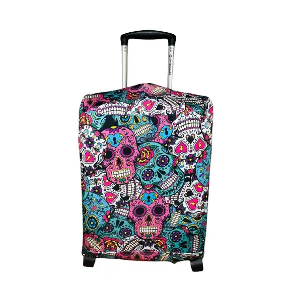 Capa Protetora Para Mala De Viagem Estampada Caveira Mexicana