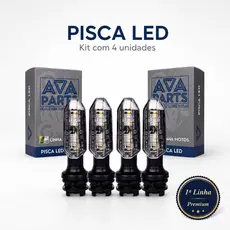 4 Pisca Led Sequencial + Relê Honda Titan Fan 125 150 160 2014 a 2026 Modelo Original CB 250F