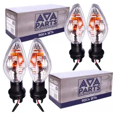 Kit 4 Pisca Seta CG 125i | Titan Fan 150 e 160 2016 a 2024 | CB TWISTER 250 2016 a 2018 C/Lâmpada