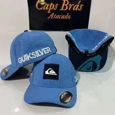 Boné Quiksilver Flex Fit JUVENIL Tamanho P Aba Curva Fechado - Chapéu Estilo masculino