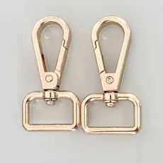 Mosquetão Fecho Com Gancho Trava Reforçado Para Alça Chic ou Nylon 2.5 x 5.0 CM - PAR