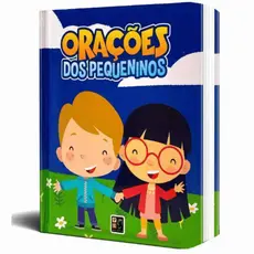 Livro Infantil Orações dos Pequeninos Cartonado com Capa Acolchoada bebê Cristão