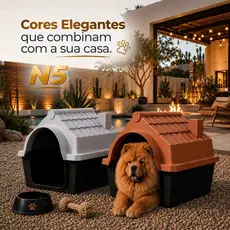 Casa Casinha Cachorro Plástica Desmontável N5 Porte Médio MECPET