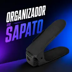 Kit 10 ou 20 Organizador de Sapatos Ajustável Antiderrapante Sapateira Porta Sapato