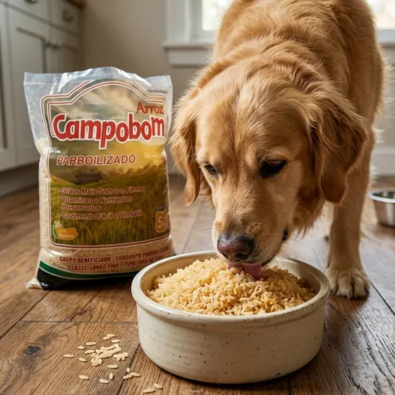 Ração Arroz Para Cachorro 5kg Parboilizado Quirela Grãos Selecionados Alimento Pet Cães Nutritivo Saudável