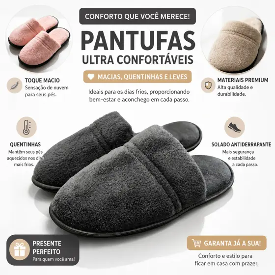 Pantufa Feminina e Masculina Chinelo Quente Casual Grossa Forrada Lã Solado De Borracha inverno Frio Chinelo de Quarto